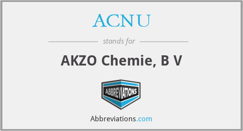 What is the abbreviation for akzo chemie, b v?